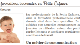 formation innovantes en creche