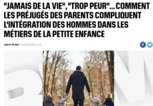 hommes en creche