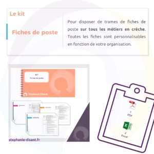 fiche de poste creche