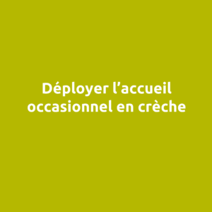 accueil occasionnel creche formation