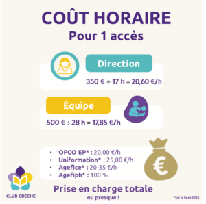Club crèche prix