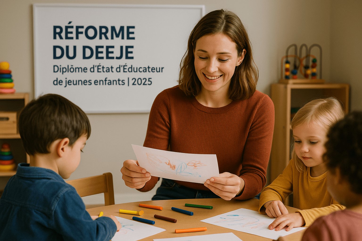 Réforme du Diplôme d’État d’Éducateur de Jeunes Enfants – entrée en vigueur 1er septembre 2026 – informations officielles du Journal Officiel du 14 octobre 2025.
