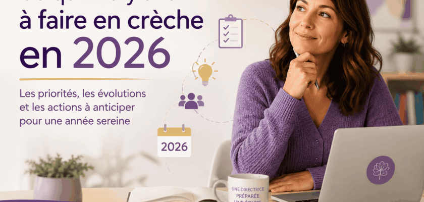 2026 en crèche - Ce à quoi il faut penser pour être en conformité