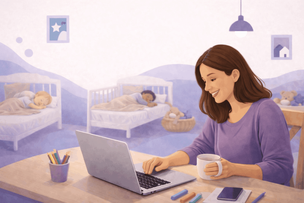 Illustration Club Crèche® formation et communauté à distance pour professionnels de crèche Illustration Club Crèche® formation et communauté à distance pour professionnels de crèche