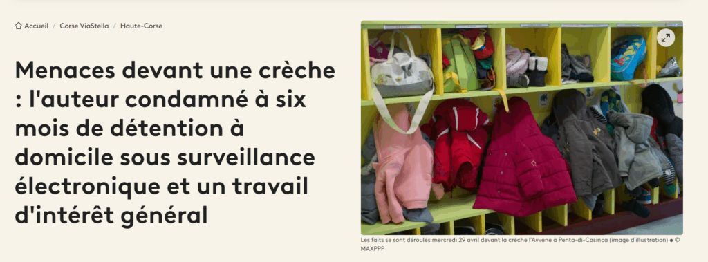 Menaces devant une crèche couverture de l'article Menaces devant une crèche