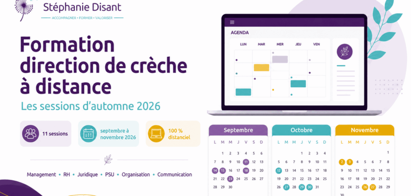 couverture Formation direction de crèche à distance les sessions de juin et été 2026