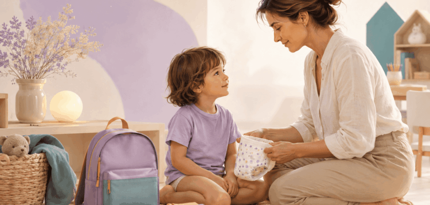 Défi couches avant l’école pour aider les pros Petite Enfance à répondre aux parents inquiets.