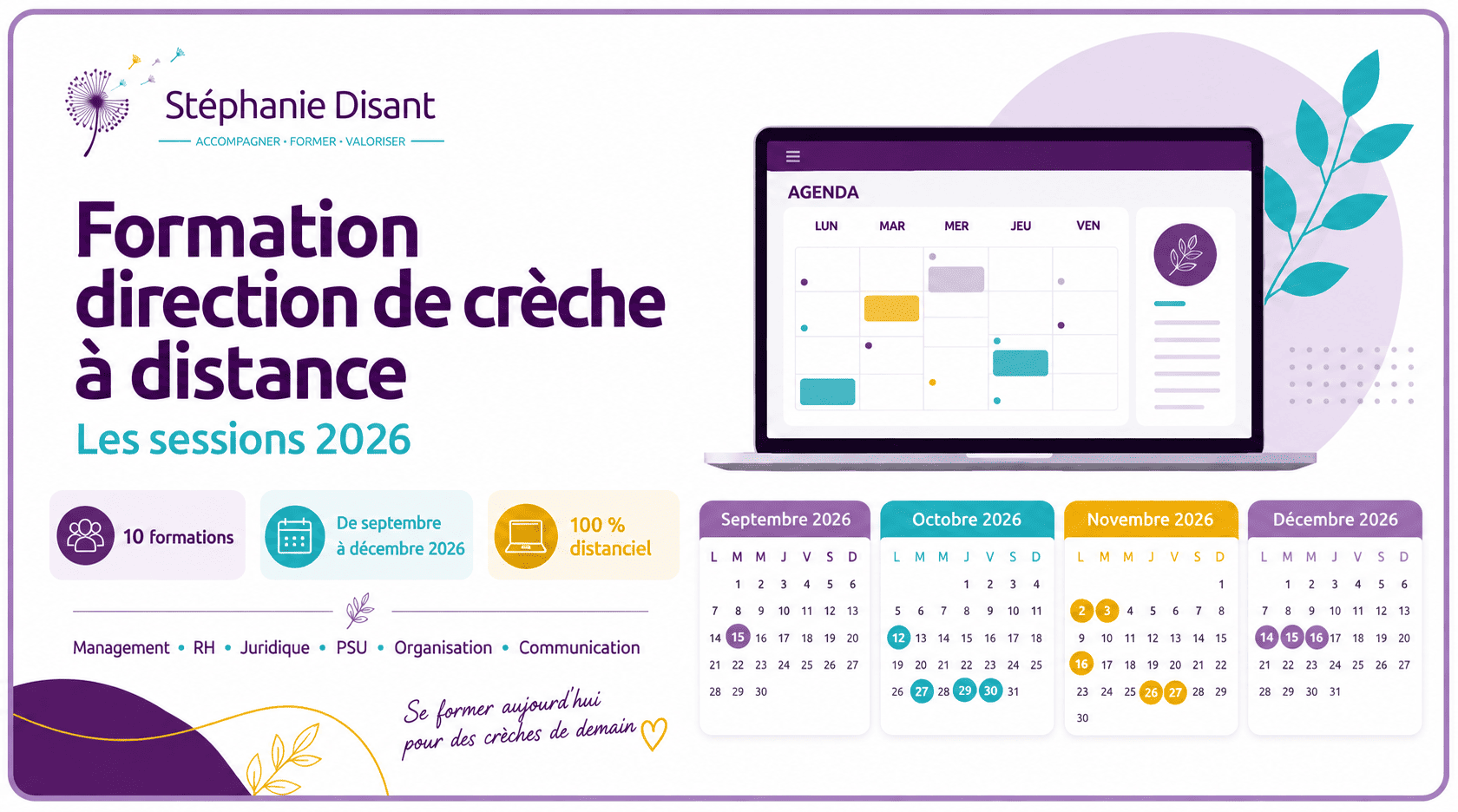 couverture Formation direction de crèche à distance les sessions de juin et été 2026
