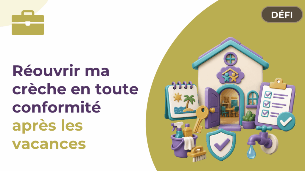 ouvrir ma crèche réouvrir ma creche les points de conformité. ce qu'il faut faire après fermeture de vacances