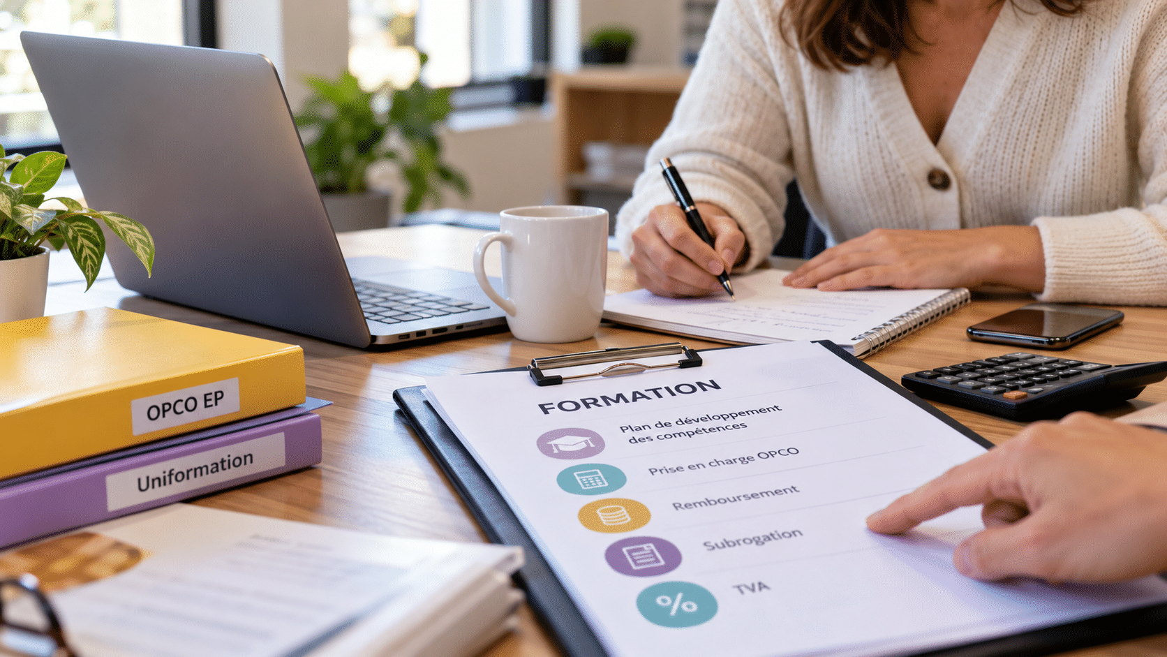Financement de formation professionnelle avec OPCO EP, Uniformation, subrogation et remboursement.